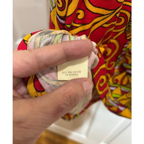 Revolve Voom By Joy Han Women L Hanna Long Sleeve Dress Red Bold Bright - Picture 6 of 9